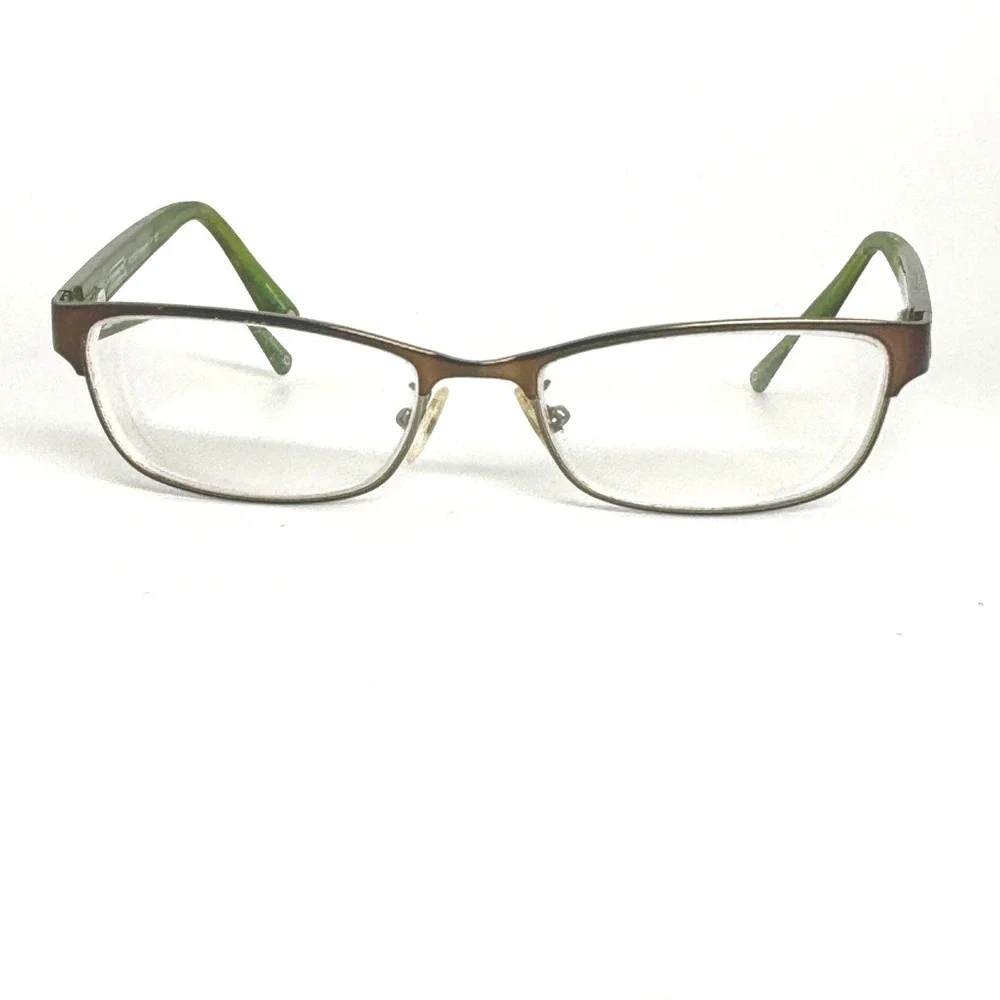 Coach HC 5033 Alyson Eyeglasses Brown Dark Silver Green Tortoise 53-16-135 22228 - Picture 1 of 7